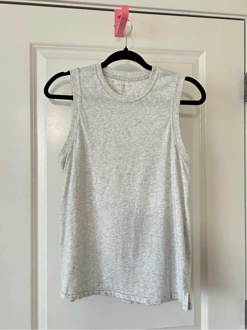 Fabletics Light Gray Sleeveless Tank